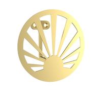Cime - Gold coloured sun coat hook - made to hang coats - scarves or any other object according to your desires. Dimensions H.10 cm. D.6 cm - L.10 cm.