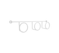 Cime - Wall Mounted Coat Rack - White - Ideal for Storing Scarves Coats - Wall Hook - Solid Wall Hook - Easy to Install