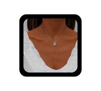 Cimenexe Bohemian Mouse Choker Necklace Silver Metal Rat Pendant Necklaces Small Animal Rat 3D Chain Necklaces Cartoon Animal Mouse Collar Necklace Jewelry For Women