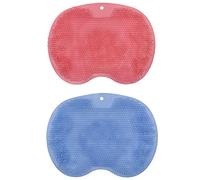 CIMERAC Shower Foot Massager Scrubber, Foot Cleaner Massage Mat with Non-Slip Suction Cups - Improves Foot Circulation & Reduces Foot Pain, Soothes Tired Achy Feet and Scrubs Feet Clean 2 PCS