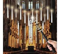 cimetech Floating Candles with Wand Remote, Flickering Warm Light with 6H Timer, Battery Flameless Hanging LED Taper Magic Candles for Christmas Halloween Home Wedding Party Decorations (12pc)