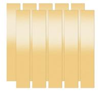 Cimeton 10PCS 150 * 25 * 0.3MM Rectangle Brass Sheet Brass Plates Metal Film Attached Plates Brass Flat Bar Stock for DIY Handicrafts Jewelry Model Crafts Repairs Electrical