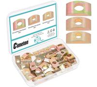 Cimeton 30PCS M6 M8 M10 Half Moon Nuts Washers Solid Half Moon Lock Washer Heavy Duty Half Moon Spacer Connector for Furniture Connect Hardware Fittings