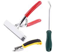 Cimeton 3Pcs Canvas Stretcher Pliers Set, Staple Remover and Tack Puller Tool, Professional Canvas Stretching Pliers with Spring Return Handle 4-3/4" Wide Grip for Stretching Canvas Oil Painting