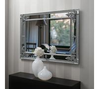 Cimiero Large Antique Silver Ornate Wall Mirror Agenzia 14 Silver Large