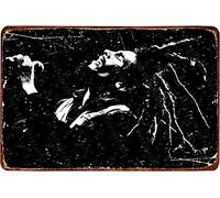 Cimily Bob Marley Vintage Tin Sign Iron Painting Retro Metal Sign Plaque Art Wall Decor 8×12 Inch