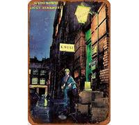 Cimily David Bowie-Ziggy Stardust Vintage Tin Sign Iron Painting Retro Metal Sign Plaque Art Wall Decor 8×12 Inch