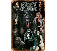 Cimily Ozzy Osbourne illutration Tin Signs Metal Poster Retro Garage Home Garden Wall Birthday Party Bar Cafe Kitchen Vintage Wall Decor Art 8×12 Inch