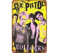 Cimily The Sex Pistols Pretty Vacant II Tin Signs Metal Poster Retro Garage Home Garden Wall Birthday Party Bar Cafe Kitchen Vintage Wall Decor Art 8×12 Inch