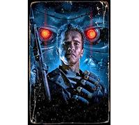 Cimily The Terminator 2 Judgment Day Vintage Tin Signs Tin Poster Retro Metal Sign Plaque Art Wall Decor 8×12 Inch