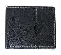 CIMONI® Premium Geniune Leather Wallet for Men Travel Casual Wallet with RFID Blocking 3 Card Sots, 2 Secret Compartments, Currency Compartments, 1 Coin Window, Black, Wallet