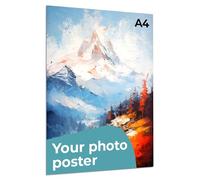 Cimpress Custom Printable Poster, Vertical Wall Art with Photo and Text, Personalised Design on A4, A3, A2, A1, B2, For Home, Office, or Gifts (A4 (21 x 29.7cm))