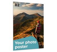 Cimpress Custom Printable Poster, Vertical Wall Art with Photo and Text, Personalised Design on A4, A3, A2, A1, B2, For Home, Office, or Gifts (B2 (50 x 70.7cm))