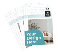 Cimpress Personalised Flyers A6 Vertical Printing, Custom Business Flyers and Leaflets, Single Sided Print on 250gsm Matte Paper, Pack of 25, for Marketing and Promotions