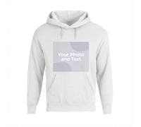 Cimpress Personalised Hoodie for Men, Sizes S-2XL, Print with your own photo, logo or text, Hooded Sweatshirt, Front print, For events, birthdays