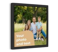 Cimpress Personalised Photo Canvas Print with Frame, Add Your Own Photo, Logo or Text, Custom Wall Decoration, Personalised gift for Family and Friends for Christmas or Secret Santa, 30 x 30 cm