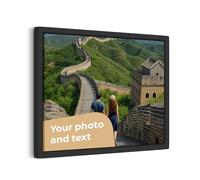 Cimpress Personalised Photo Canvas Print with Frame, Add Your Own Photo, Logo or Text, Custom Wall Decoration, Personalised gift for Family and Friends for Christmas or Secret Santa, 30 x 40 cm