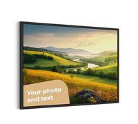 Cimpress Personalised Photo Canvas Print with Frame, Add Your Own Photo, Logo or Text, Custom Wall Decoration, Personalised gift for Family and Friends for Christmas or Secret Santa, 60 x 90 cm