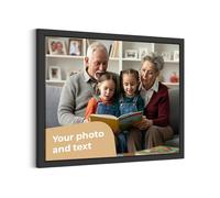 Cimpress Personalised Photo Canvas Print with Frame, Add Your Own Photo, Logo or Text, Custom Wall Decoration, Personalised gift for Family and Friends for Christmas or Secret Santa, 50 x 70 cm