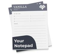 Cimpress Personalized Memo Pad - Custom A4 or A5 Notepad with 50 Sheets - Add Name, Logo, or Branding - Ideal for School, Office, or Business Use (A4 (21 x 29.7 cm))