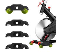 cimsfcor 4 Pack Indoor Cycling Snap Rocker Feet Adapter, Indoor Cycling Accessory with 8 Tennis Balls for Bike Trainer Rocker Plates, Noise Reducing Floor Protection