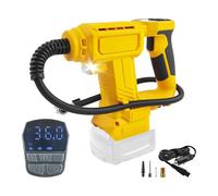 cimsfcor Cordless Tyre Inflator for DeWalt 18V Battery (No Battery), Portable Air Compressor with Digital Pressure Gauge and LED Light, 120PSI Max for Car Motorcycle Bicycle Ball (No accessories)