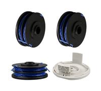 cimsfcor RAC123 Strimmer Spool Line for Ryobi with RAC122 Spool Cap, Spool Strimmer Trimmer Compatible with RLT4027, RLT4125, RLT5027, RLT6030, RLT5127, RLT6130-5132002670 (3 Spools+1 caps)