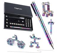 Cimvidi Magnetic Ballpoint Pen, Multifunctional Magnetic Pen for Stress Relief, Metal Cool Pens Gadgets, Gift for Young Men Women (Multi-Colour)