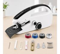 CINAMON Handheld Sewing Machine, Mini Sewing Machine for Beginners, Electric Portable Sewing Machine with Sewing Kit, Easy to Use, Ideal for Quick Home Clothing Repair, Home, Travel, DIY Crafts