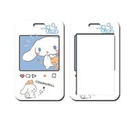 Cinamorol ID Badge Holder,Funny Anime ID Card Holder,Cute White and Blue Card Holder for School ID Office ID Lanyard,Kawaii ID Holder,Cool Badge Holders for Women Men Guys Girls Boys Kids Teachers