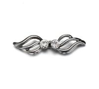 Cinch Clip 3pcs Retro Alloy Sweater Blouse Pin Fashion Cardigan Clip Sewing Trendy Charm Jewelry Fashion Accessories Sweater Clip Shawl Brooch(3-Gun Black)