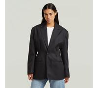 Cinched Blazer - Black - Women M