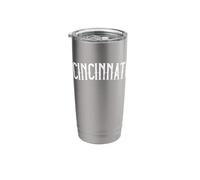 Cincinnati Authentic Vintage Retro Home Pride Stainless Steel Insulated Tumbler