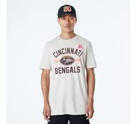 CINCINNATI BENGALS New Era Cap NFL Regular T-Shirt Distressed Screenprint Team Graphic Stone Unisex