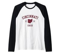 Cincinnati Ohio Est 1788 Raglan Baseball Tee