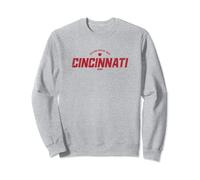 Cincinnati Ohio OH Vintage Athletic Red Sports Logo Sweatshirt