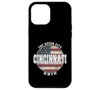 Cincinnati Ohio, Vintage American flag Case for iPhone 12 Pro Max