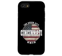 Cincinnati Ohio, Vintage American flag Case for iPhone SE (2020) / 7/8