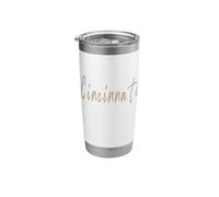Cincinnati Ohio Vintage Elegant Design Stainless Steel Insulated Tumbler