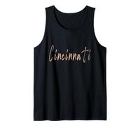 Cincinnati Ohio Vintage Elegant Design Tank Top
