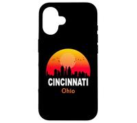 Cincinnati Ohio Vintage Sunset Retro City State USA Case for iPhone 16