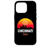 Cincinnati Ohio Vintage Sunset Retro City State USA Case for iPhone 16 Pro