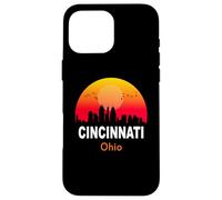 Cincinnati Ohio Vintage Sunset Retro City State USA Case for iPhone 16 Pro Max