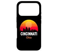 Cincinnati Ohio Vintage Sunset Retro City State USA Case for iPhone 17 Pro
