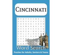 Cincinnati, Ohio Word Search Puzzle Book: Word searches with Easy to Read Print about Cincinnati, The Queen City, Porkopolis and more | 6x9 inches, ... … Gift for Vacations, Holidays and Free Times