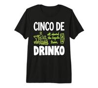 Cinco De Drinko All Aboard The Tequila Train Premium T-Shirt