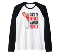 Cinco De Drinko Mamma Tequila Funny Raglan Baseball Tee