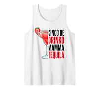 Cinco De Drinko Mamma Tequila Funny Tank Top