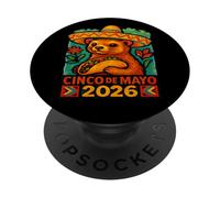 Cinco De Mayo 2026 Otter Taco Mexican Fiesta Art PopSockets Adhesive PopGrip