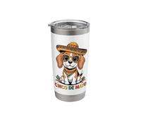 Cinco De Mayo Beagle Sombrero Dog Fiesta Stainless Steel Insulated Tumbler